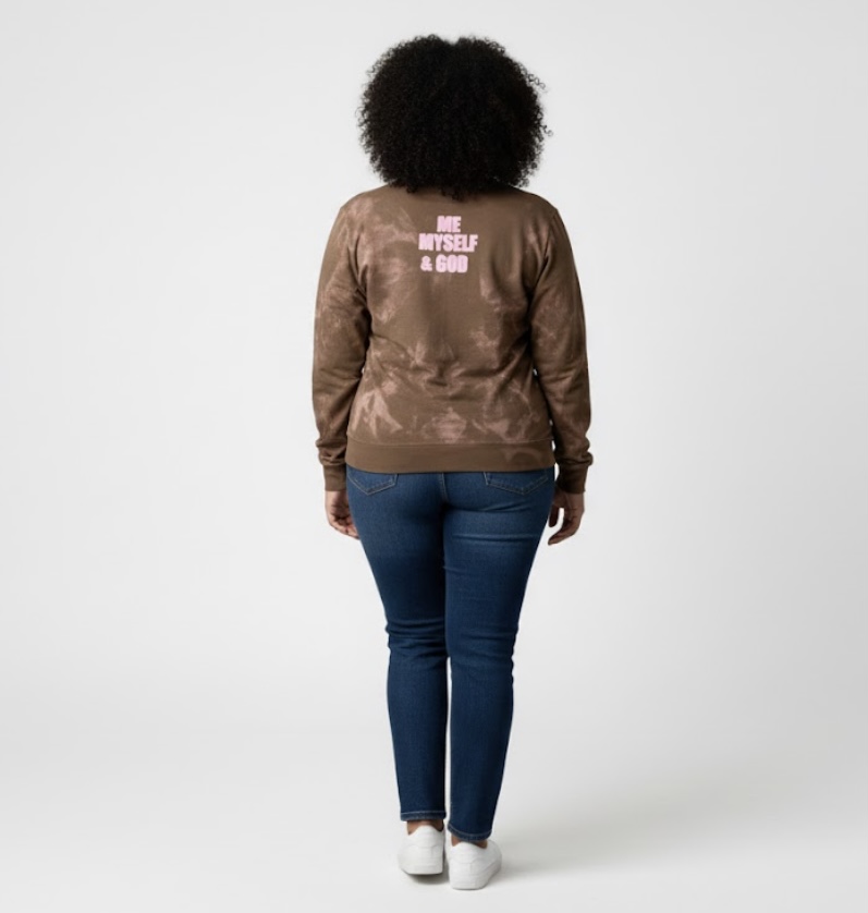 Me Myself & God Spray painted Long Sleeve Tee Shirts 